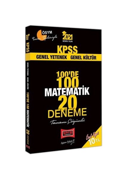 KPSS 2021 Matematik 100'de 100 Tamamı Çözümlü 20 Deneme