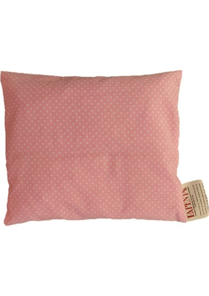 Bebek Kiraz Çekirdekli Mini Kare Yastık - Pembe