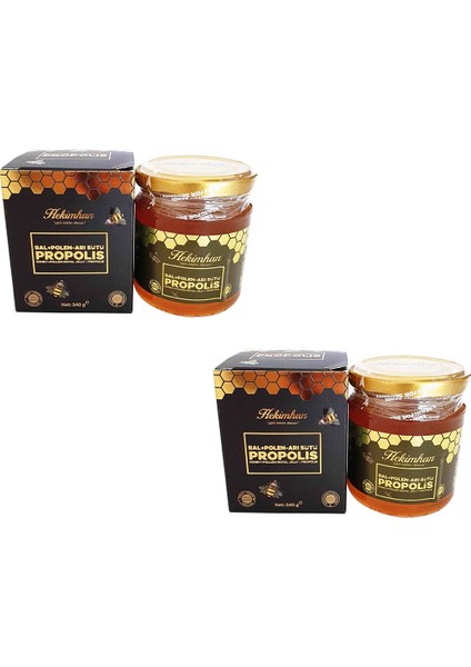 Bal Polen Arı Sütü Propolis 240 gr x 2