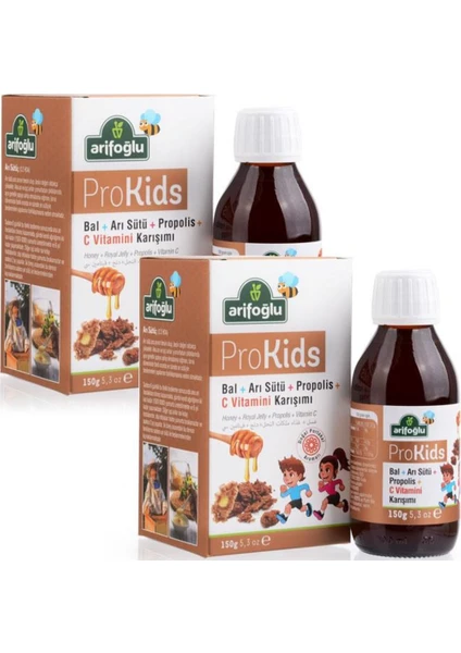 Prokids Bal Arı Sütü Propolis ve C Vitamini 150 gr x 2