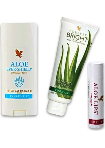 Aloe Deodorant-Lips-Bright Diş Macunu