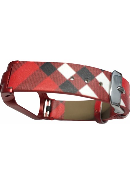 Xiaomi Mi Band 6 / Mi Band 5 Akıllı Bileklik Desenli Deri Kordon Kayış Kırmızı* fiyatları