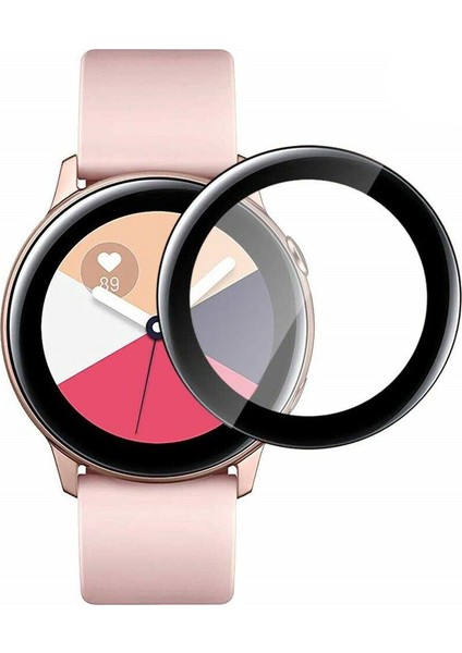 Samsung Galaxy Watch 3 Tam Kaplayan Kavisli Cam Ekran Koruyucu 40mm Siyah fiyatları