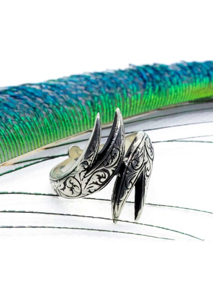 Çift Zülfikarlı Erkek Gümüş Yüzük fiyatları