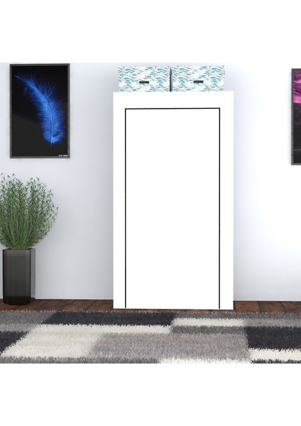 Mini Bez Dolap 8 Raflı Beyaz Renkli Dayanıklı Kumaş ile Geniş Depolama Alanı fiyatları