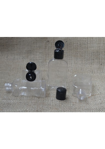 Boş Plastik Şişe 50 ml Flip Top Kapaklı 50 Adet Boş Dezenfektan Şişesi, Seyahat Şişesi Boş Pet Şişe fiyatları