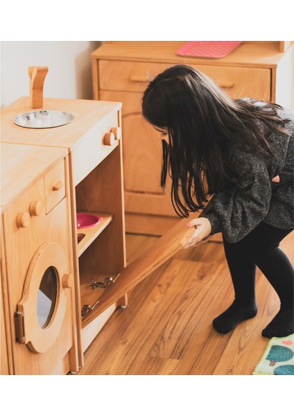 Ens Kids Montessori Ahşap Bulaşık Makinası modelleri