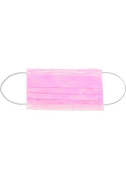 Çocuk Maskesi Pembe Renk 100 Adet 2 Kutu