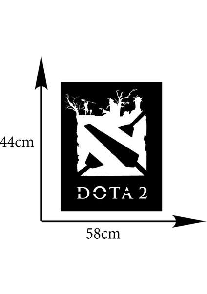 Ledli Dota Ahşap Tablo