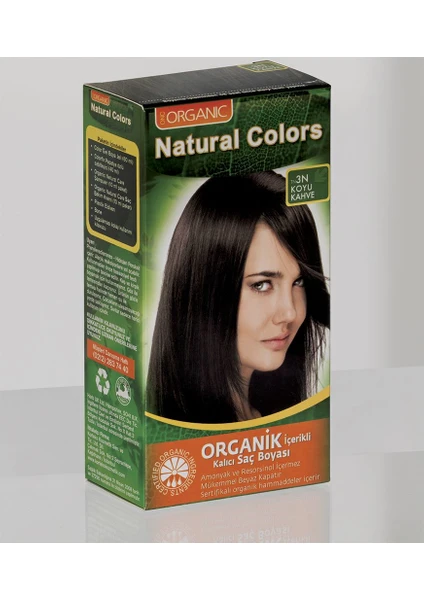 Natural Colors 3n Koyu Kahve Organik Saç Boyası