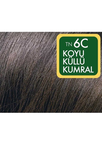 Natural Colors 6c Koyu Küllü Kumral Organik Saç Boyası