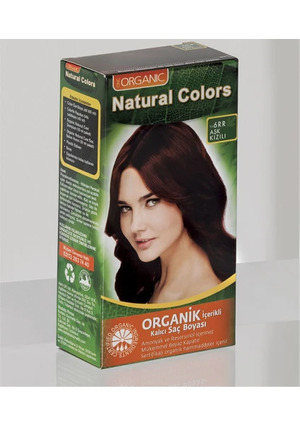 Natural Colors 6rr Alev Kızılı Organik Saç Boyası