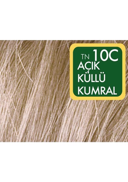 Natural Colors 10C Açık Küllü Sarı Organik Saç Boyası