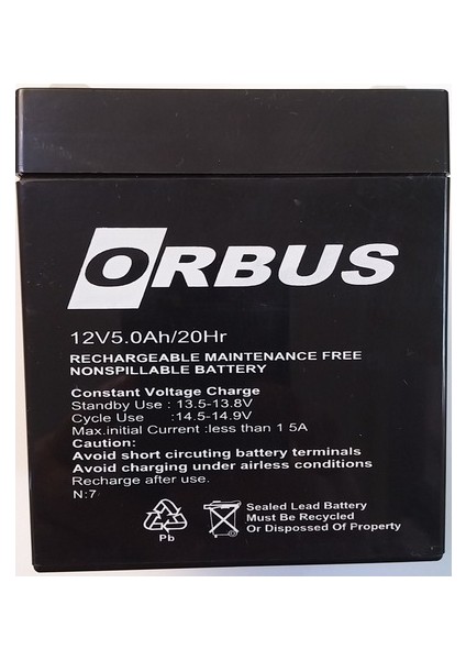 12V 5AH KURU TİP AKÜ