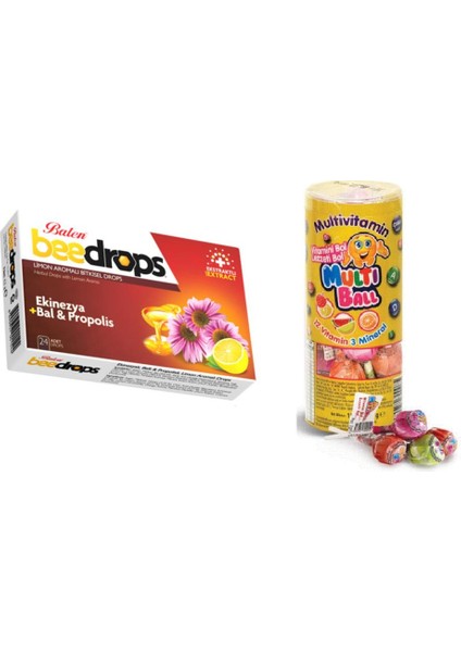 Vitamin ve Mineralli Lolipop 15'li+Pastil 24 Adet