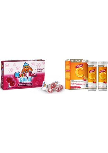 Cold Lolipop Ekinezya Çinko 12 Adet+Nutraxin C