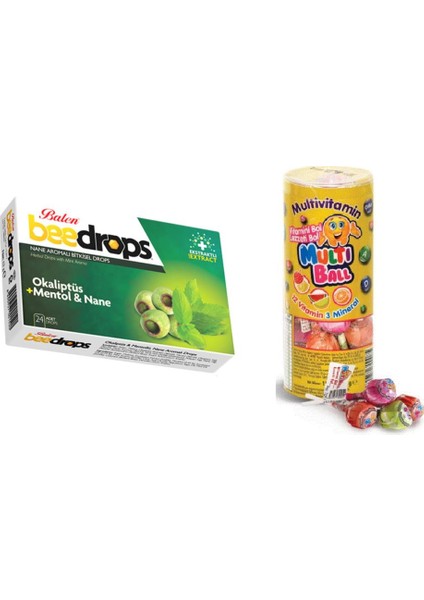 15 Li Dokme Lolipop Vitamin ve Mineralli+Pastil 24