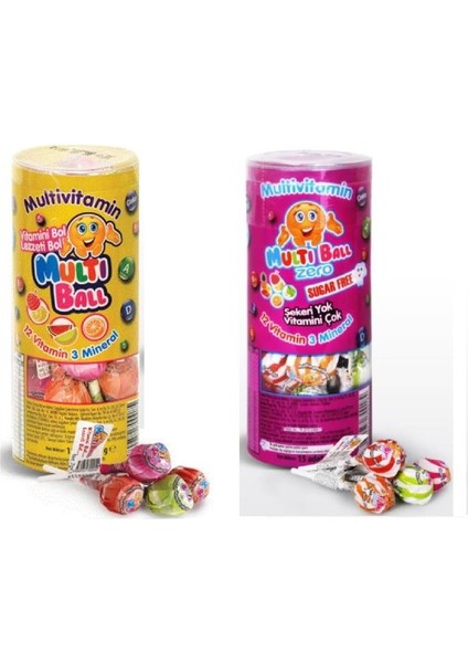 Multivitamin Şekersiz Lolipop 15'li+Multivitamin LOLIPOP15'LI