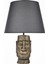 Modern Dizayn Moai Abajur Gold Gri 1
