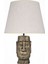 Modern Dizayn Moai Abajur Gold Krem 1