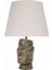 Modern Dizayn Moai Abajur Gold Krem 2