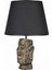 Modern Dizayn Moai Abajur Gold Siyah 2