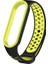 Xiaomi Mi Band 6 / Mi Band 5 Akıllı Bileklik Silikon Kayış Spor Kordon Delikli Siyah Yeşil 1