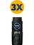 NIVEA Men Erkek Duş Jeli Deep Dimension 500 ml x3 Adet,Saç,Yüz ve Vücut için 1