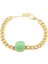 Altın Kaplama Yeşil Taşlı Bileklik PS1393 1