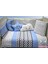 Bebek Uyku Seti Nevresim Takımı 60x120 Zig Zag Mavi 1