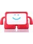 Apple iPad Mini 3 Kılıf Emoji Standlı Silikon Tablet Kılıfı + Dokunmatik Kalem Kırmızı 1