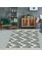 Geometrik Zigzag Çizgili Üçgen Desenli Dijital Baskı Yıkanabilir Modern Salon Halı ve Yolluk 1