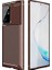 Samsung Galaxy Note 20 Ultra Kılıf Karbon Desenli Lux Negro Silikon Kahverengi + Tam Kaplayan 3D Cam Ekran Koruyucu 1