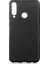 Huawei Y6P Kılıf Mat Premium Silikon Kılıf Siyah + Cam Ekran Koruyucu 1