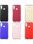 Huawei Y6P Kılıf Mat Premium Silikon Kılıf Kırmızı + Cam Ekran Koruyucu 2