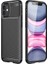 Apple iPhone 12 Pro (6.1'') Kılıf Karbon Desenli Lux Negro Silikon Siyah 1