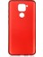 Xiaomi Redmi Note 9 Kılıf Mat Premium Silikon Kılıf Kırmızı + Cam Ekran Koruyucu 1