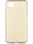 Huawei Y5P Kılıf Mat Premium Silikon Kılıf Gold + Tam Kaplayan 6D Nano Ekran Koruyucu 1