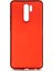 Xiaomi Redmi 9 Kılıf Mat Premium Silikon Kılıf Kırmızı 1
