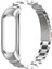 Xiaomi Mi Band 5 Kordon Metal Çıtçıtlı Armband Gümüş 1
