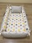 Gri Zemin Sarı Yıldızlı 2 Parça Babynest Yatak + Yastık 1