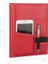 5467 Telefon Kılıflı Çizgili Defter Kırmızı 17 x 24 cm 1