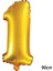 90 cm 1 Rakamı Folyo Balon Altın 1
