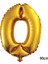 90 cm 0 Rakamı Folyo Balon Altın 1