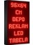 Kırmızı Kayan Yazı LED Tabela 96 x 64 cm Tek Taraflı 1