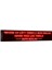 Kırmızı Kayan Yazı LED Tabela 48 x 256 cm Çift Taraflı 1