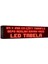 Kırmızı Kayan Yazı LED Tabela 64 x 256 cm Çift Taraflı 1