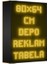 Depo Tabela Reklam Sarı Kayan Yazı LED Tabela 80 x 64 cm Çift Taraflı 1