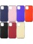 Apple iPhone 12 (5.4'') Kılıf Mat Premium Silikon Kılıf + Cam Ekran Koruyucu Bordo 2