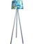Masif 3 Ayaklı Lambader Tripod Etnik Desen- Beyaz Ayak 1